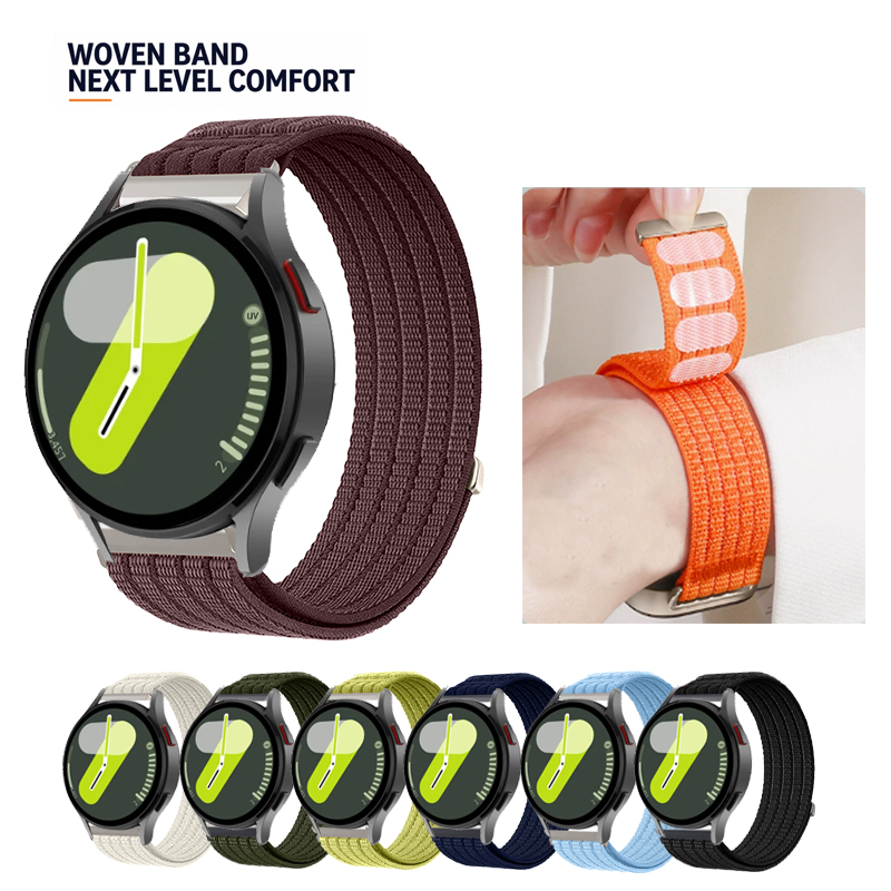 Sport Loop Velcro - สายนาฬิกาแบบเวลโคร ไนลอน ระบายอากาศได้ดี สำหรับ Samsung Galaxy