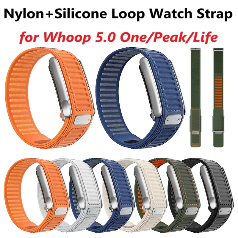 สายนาฬิกาไนลอนซิลิโคนสำหรับ Wh - Sport Loop Velcro บทวิจารณ์และราคา