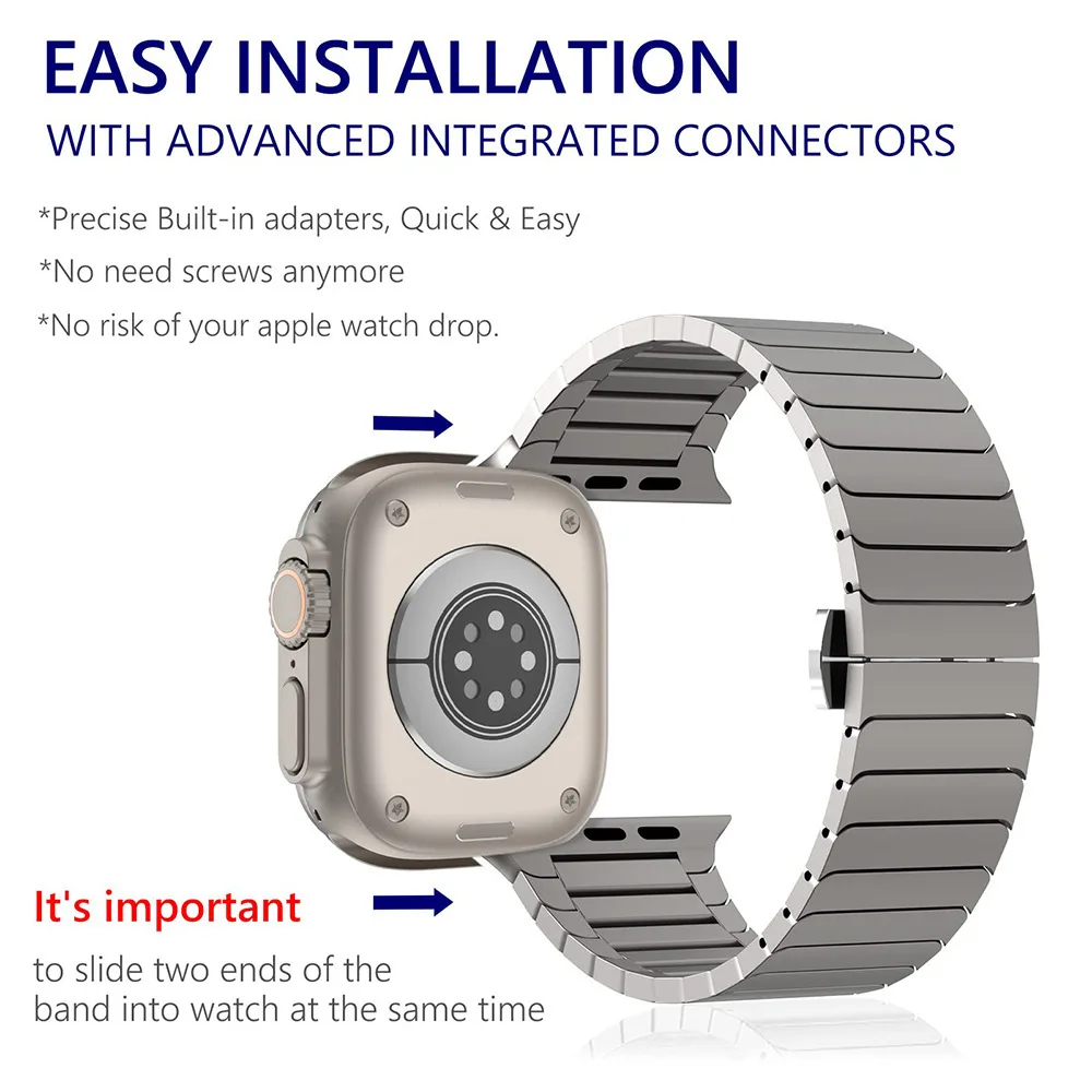 สายสแตนเลสสําหรับ Apple Watch  - Milanese Loop Magnetic บทวิจารณ์และราคา
