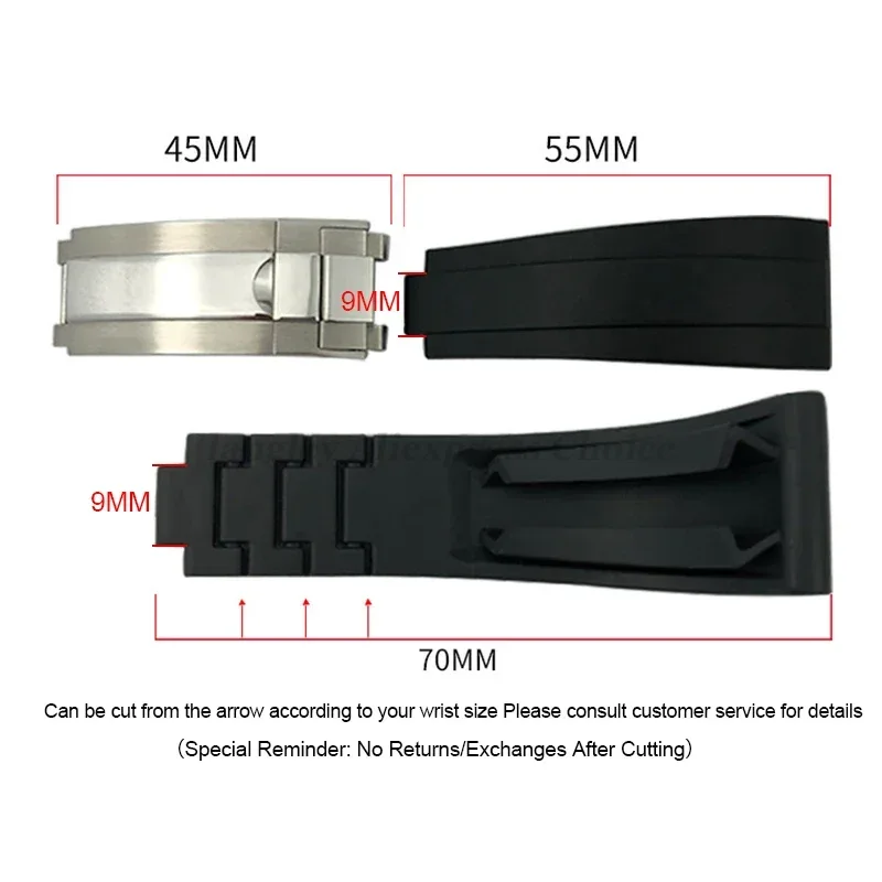 สําหรับ Rolex นาฬิกาข้อมือยาง  - Curved Spring Bar บทวิจารณ์และราคา
