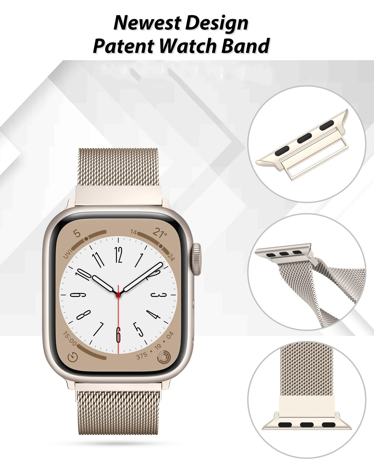 สาย Milanese สำหรับ Apple Watc - Milanese Loop Magnetic บทวิจารณ์และราคา