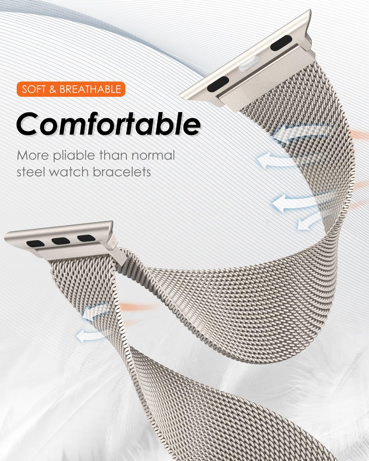 สาย Milanese สำหรับ Apple Watc - Milanese Loop Magnetic บทวิจารณ์และราคา