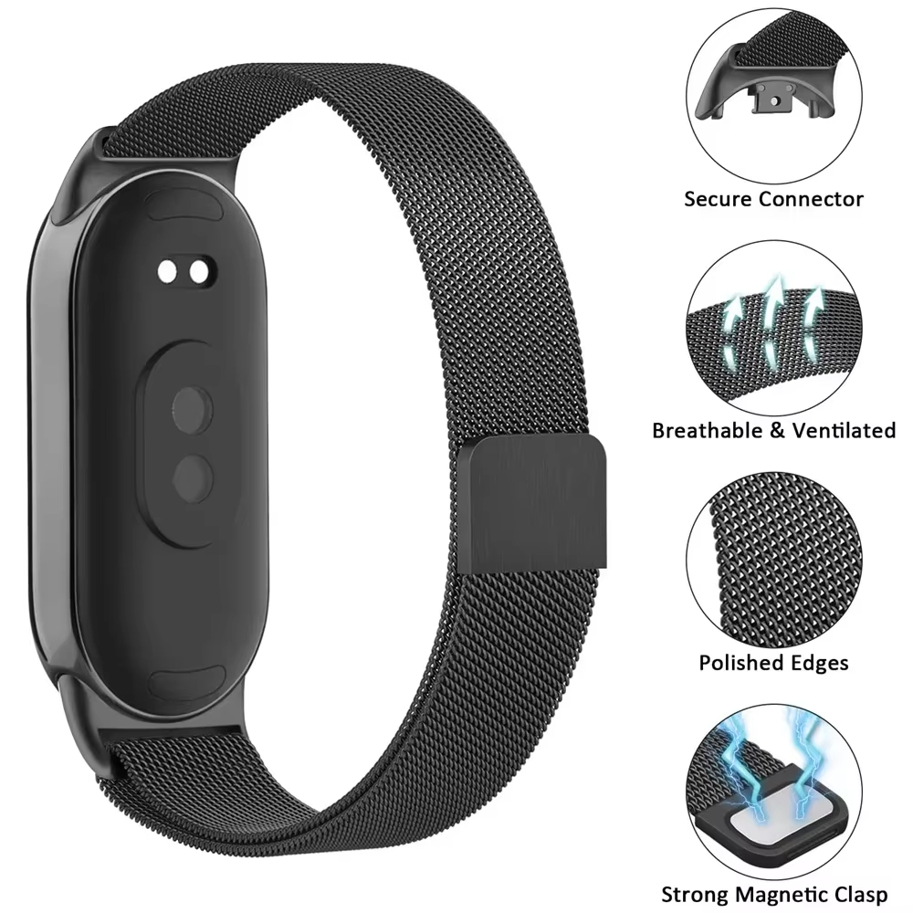 สายโลหะแบบมิลานีส สำหรับ Xiaom - Milanese Loop Magnetic บทวิจารณ์และราคา