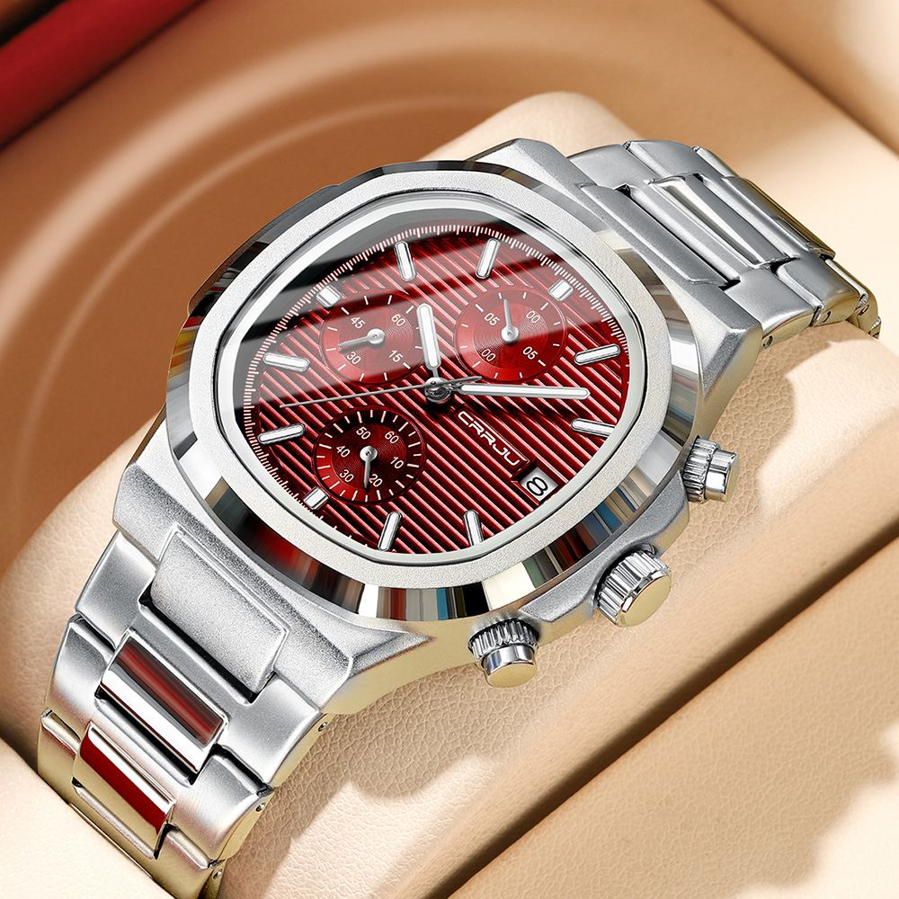 CRRJU Luxury Man นาฬิกากันน้ํา - Patek Philippe Watch Nautilus บทวิจารณ์และราคา