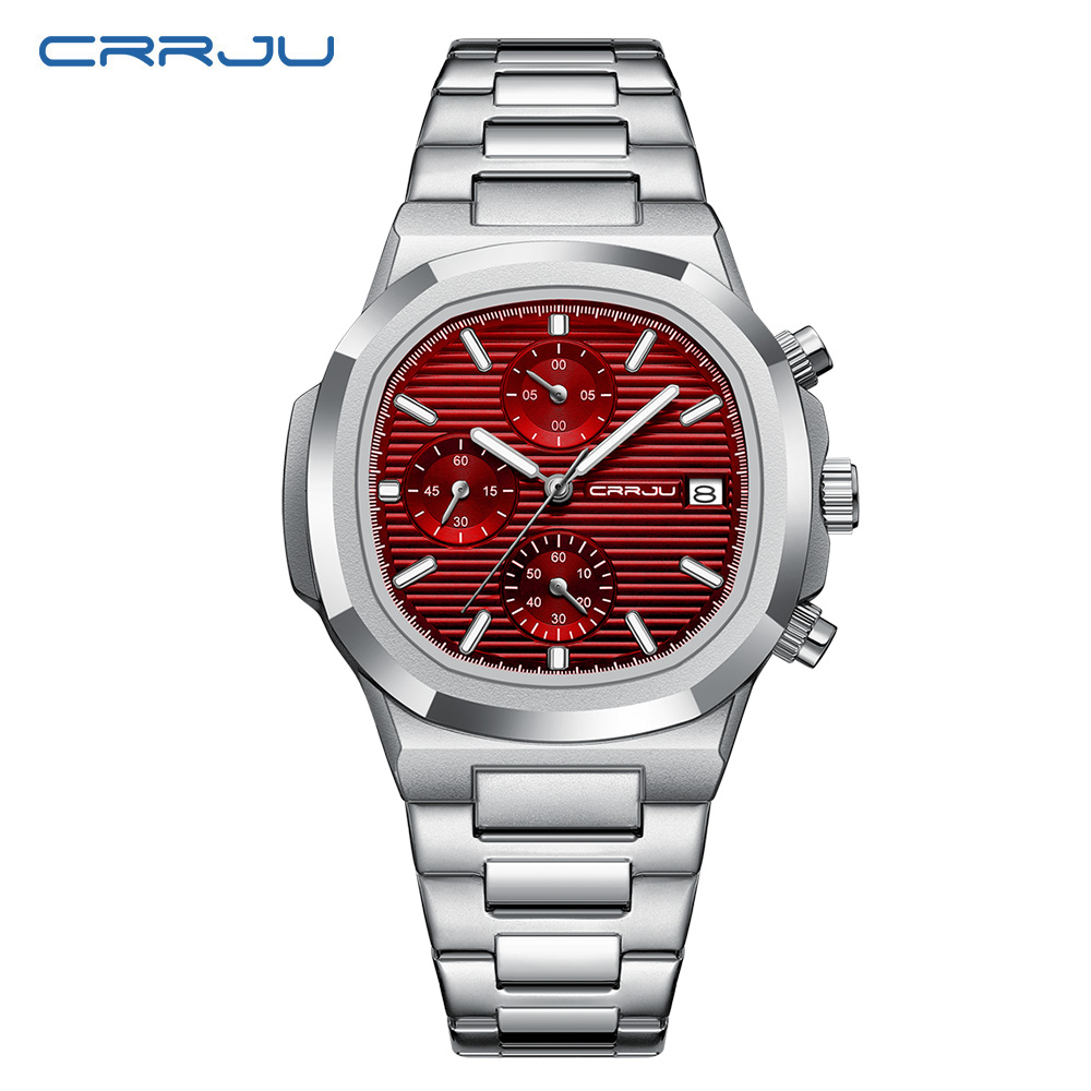 CRRJU Luxury Man นาฬิกากันน้ํา - Patek Philippe Watch Nautilus บทวิจารณ์และราคา