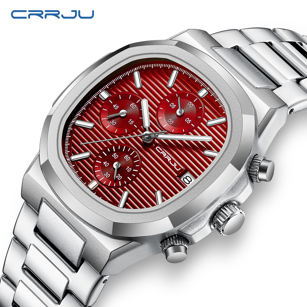 CRRJU Luxury Man นาฬิกากันน้ํา - Patek Philippe Watch Nautilus บทวิจารณ์และราคา